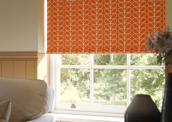 Orla Kiely Linear Stem, Persimmon - Roller Blind - Image 5
